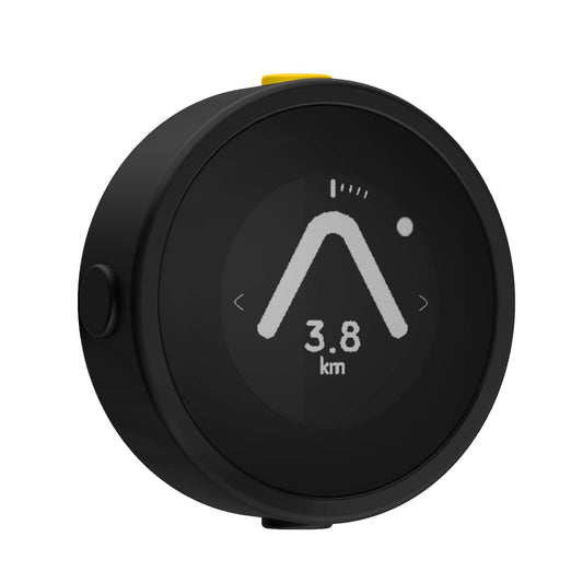 Beeline Moto GPS Navi für Motorräder & Roller - Schwarz: Rundes, schwarzes Navigationsgerät zur Routenführung für Zweiradfahrer.