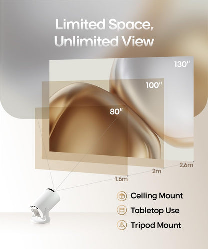 Smart Beamer Android 11 4K Tragbar 1080P Projektor