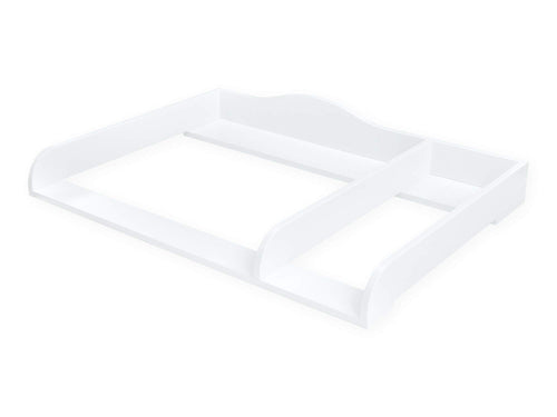 KraftKids Wickelaufsatz HEMNES XXL – 108 cm breit mit Trennfach. Rechteckiger Aufsatz, wandelt Kommode in Wickeltisch um, mit praktischem Trennfach.