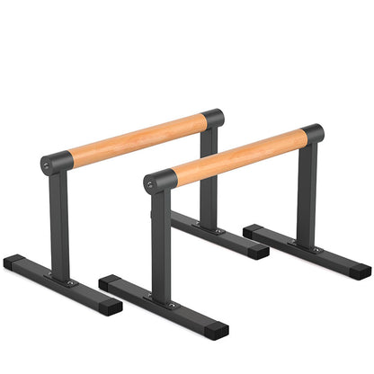 Premium Parallettes Holz gross – Calisthenics Liegestützgriffe