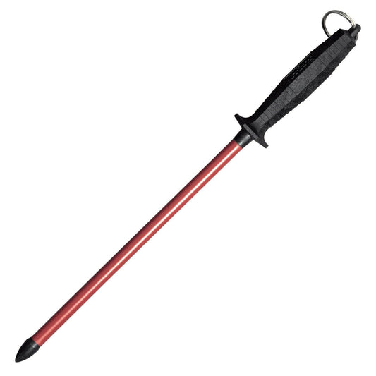 Westmark Long-Life Schleifrohr Messerschärfer: Ein 50 cm langer, schwarz-roter Schleifstab zum präzisen Schärfen von Messerklingen.