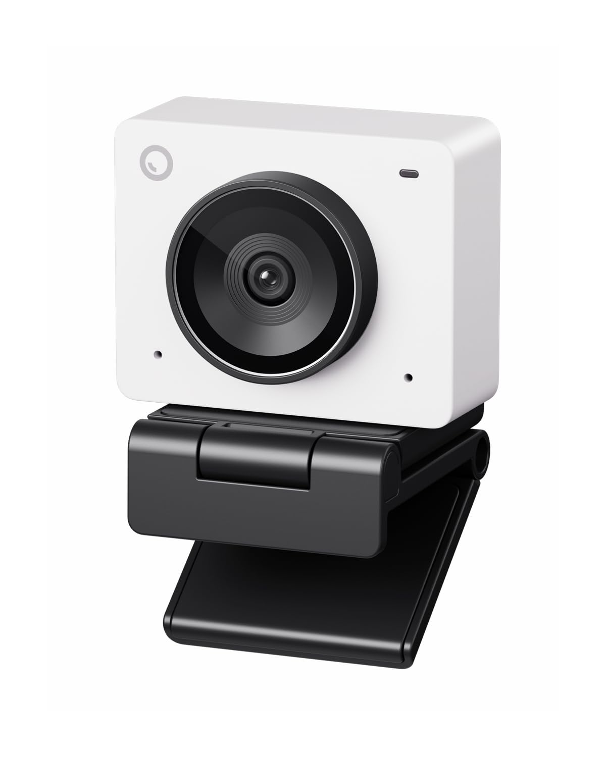 OBSBOT Meet 2-4K KI Webcam mit KI Framing – Wolkenweiss. Kompakte 4K-Webcam für Videokonferenzen mit KI-Framing.