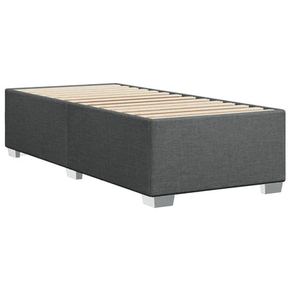 vidaXL Polsterbett Dunkelgrau 100x200cm Stoff