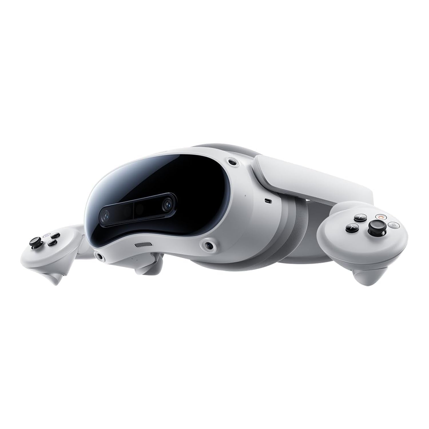 PICO 4 Ultra VR-Headset, ein schwarzes, kompaktes Gerät für immersive virtuelle Realität und Gaming.