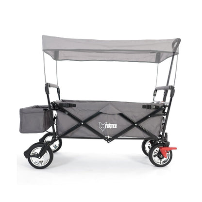 Fuxtec Bollerwagen FX-CT500 faltbar Grau mit Dach