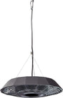 Enders Marbella Deckenstrahler – Elektro Heizstrahler 2000W LED. Schwarz, liefert Infrarotwärme + LED-Licht auf Terrassen.