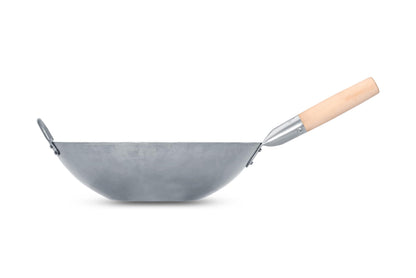 Craft Wok Pow-Wok 731W316 – Karbonstahl Wok, flach, 35.6 cm