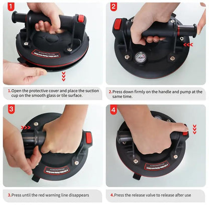 Glassaugnapf 8 Zoll, 300 kg – Schwerlast Glasheber 2er-Pack