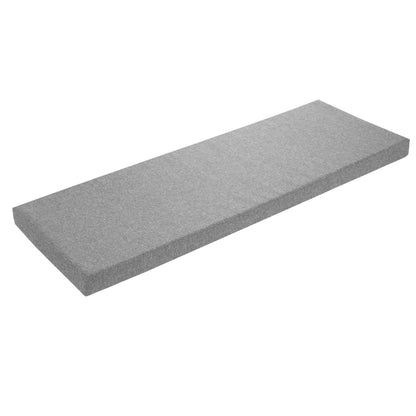 sleepling Bankauflage 200x40 cm hellgrau, Sitzkissen Outdoor & Indoor – dicht gewebter Stoffbezug, Antirutsch-Unterseite