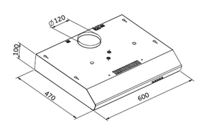 PKM UBH5000X Unterbau Dunstabzugshaube - Edelstahl