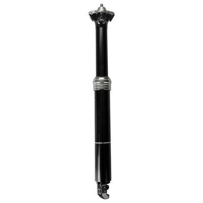 XLC All MTN Teleskopsattelstütze SP-T11 – Schwarz 31,6mm. Zylindrisch, senkt teleskopisch die Sattelhöhe zum Mountainbiken ab.