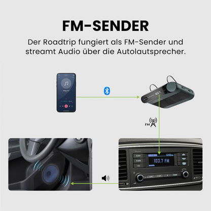 Avantree Roadtrip Bluetooth Freisprecheinrichtung mit FM-Transmitter