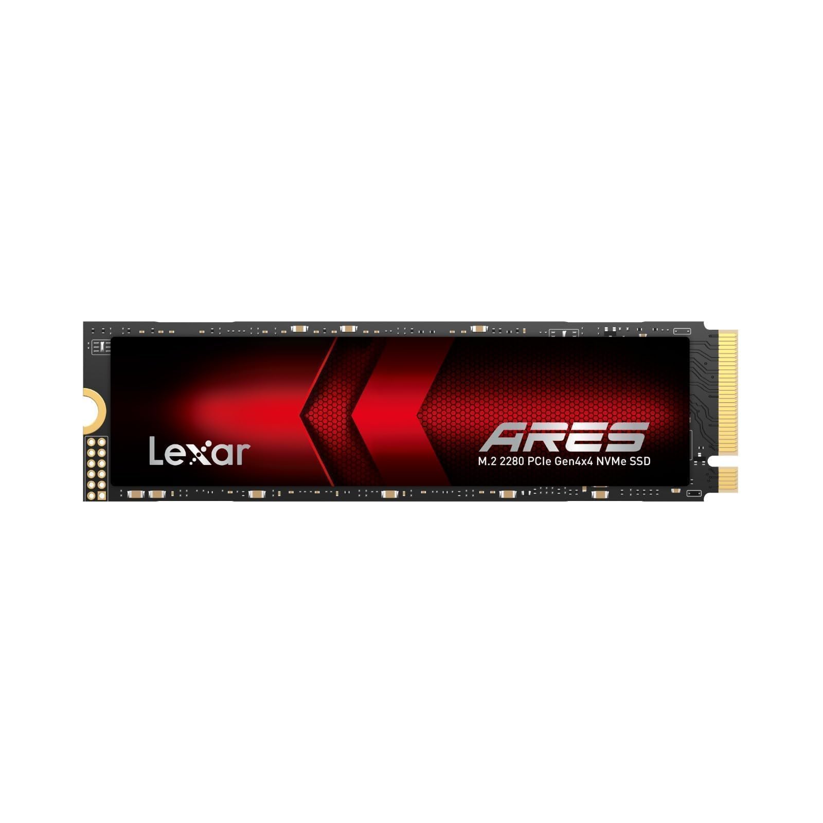 Lexar ARES 2TB interne NVMe-SSD, M.2 2280 PCIe Gen4x4, 7400 MB/s als M.2-Modul für PC, Laptop und PS5