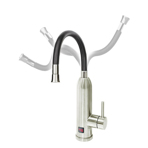 HOGART Elektrischer Wasserhahn mit Durchlauferhitzer 230V, flexibler Auslauf