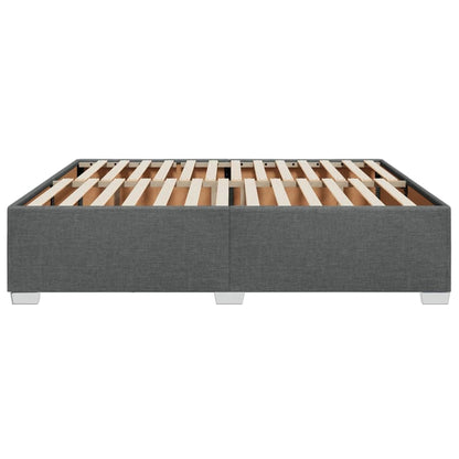 vidaXL Polsterbett Doppelbett 180x200cm - Dunkelgrau Stoff