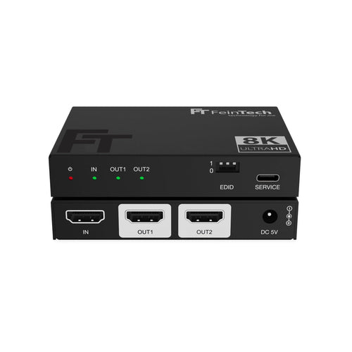FeinTech SP210 HDMI 2.1 Splitter 4K 120Hz 8K für 2 Monitore