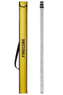 Firecore Teleskop-Nivellierlatte FLR3MP, 3 m Aluminium-Messstange mit doppelseitiger Skala und Tragetasche