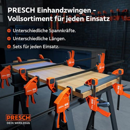 Presch Schnellspann Einhandzwingen Set 4 Stk. – 150/300mm