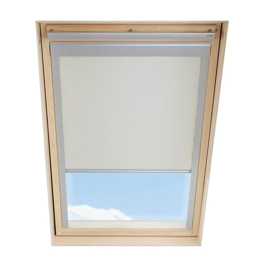 VELUX Verdunkelungsrollo Dachfenster – Beige MK08. Beiges Rollo zur vollständigen Raumverdunkelung.