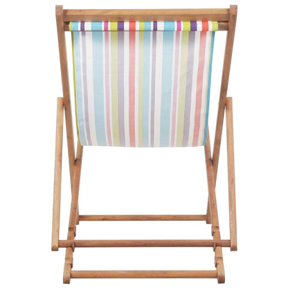 vidaXL Holz Strandliege - Mehrfarbige Sonnenliege