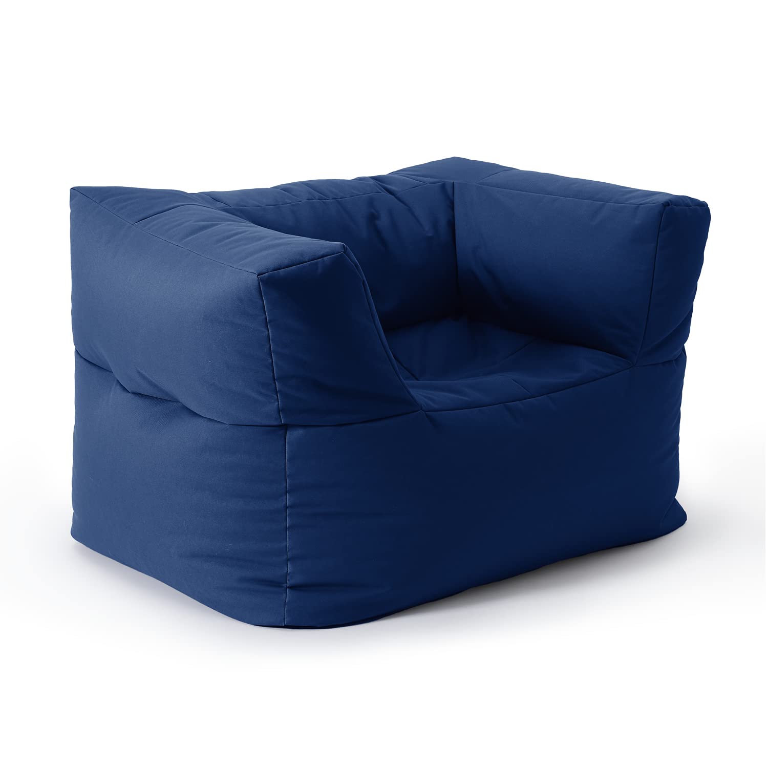 Lumaland Sitzsack-Lounge Modular Sessel Indoor/Outdoor - Dunkelblau. Für variables Sitzen/Loungen innen/außen.