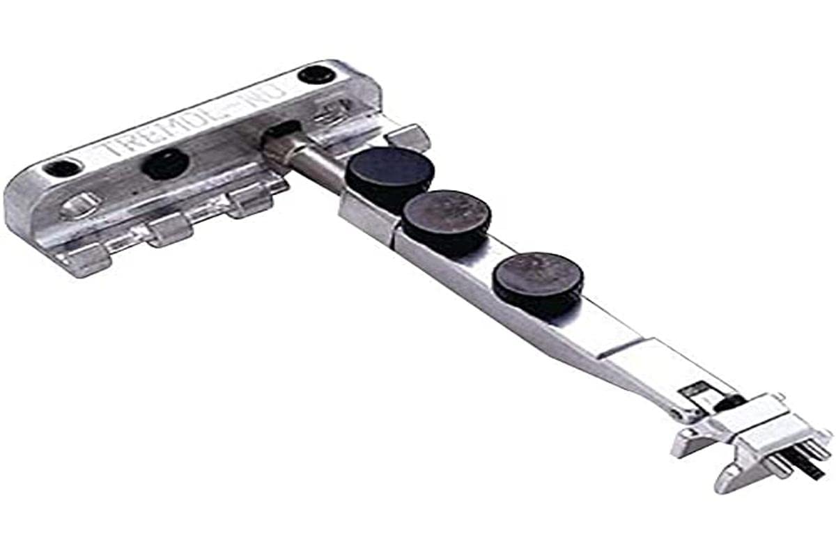 Allparts BP-2007-010 Feststellklammer für Tremolosysteme. Silberner Metall-Klemmblock zur Saitenfixierung im Tremolo.