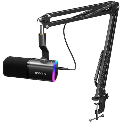 MAONO PD100XS Dynamisches XLR-USB Streaming Mikrofon mit Arm