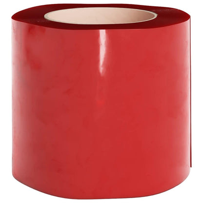 vidaXL Streifen-Türvorhang für Kühlräume - Rot PVC