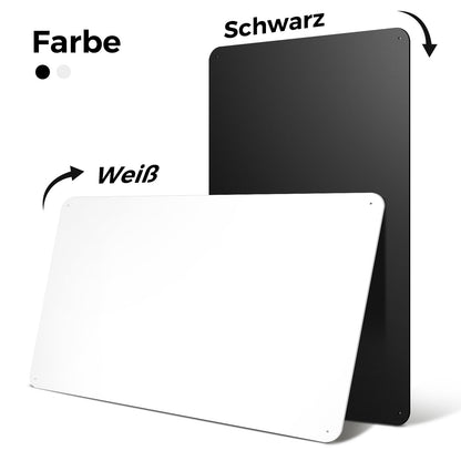 LYZZXI Magnettafel Schwarz 50x80 cm, Magnetwand für Fotos & Magnete