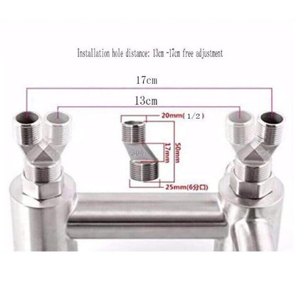 Culinaro Wandarmatur Küchenarmatur 360° Auslauf - Gebürstetes Nickel