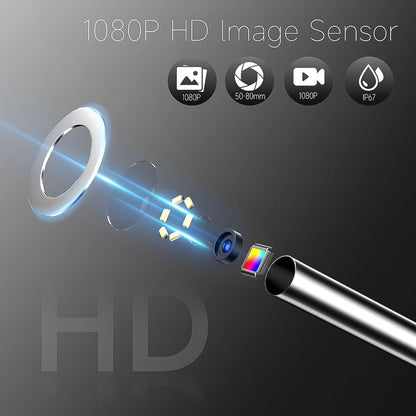 Zealtron Endoskopkamera mit beweglichem Kopf und 5 Zoll IPS Display