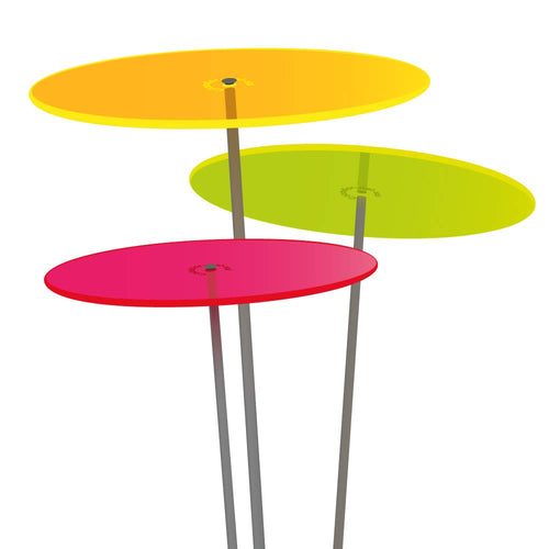 Cazador-del-sol Medio tres Sonnenfänger kunterbunt, 3 Stück, 120 cm