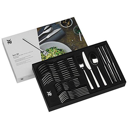 WMF Silk Besteck Set 30-teilig - 6 Personen, Edelstahl