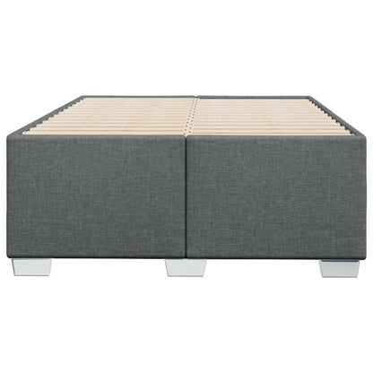 vidaXL Polsterbett Doppelbett Dunkelgrau 120x200cm Stoff