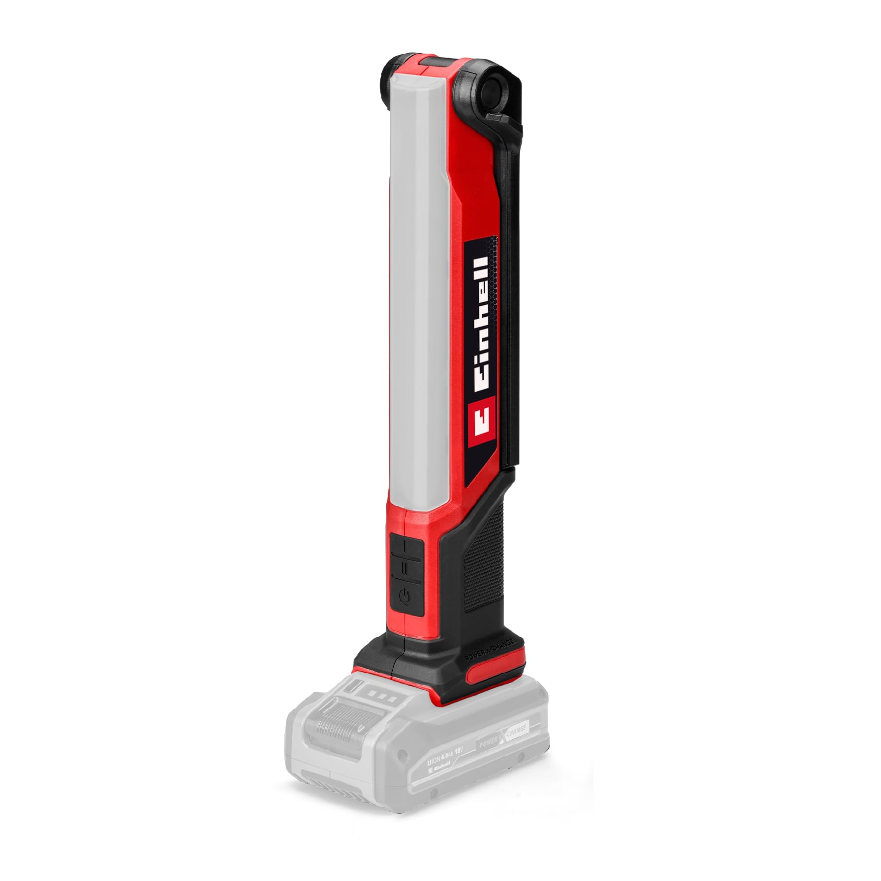 Einhell TE-CL 18/1000 S Li LED Arbeitsleuchte 18V - Solo, rot-schwarz, rechteckig. Beleuchtet Arbeitsbereiche blendfrei.