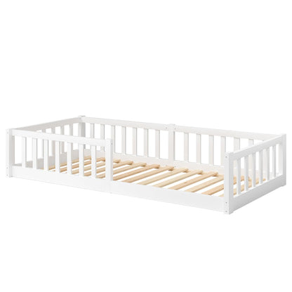 Bellabino Vere Bodenbett Montessori 90x200 cm Weiss
