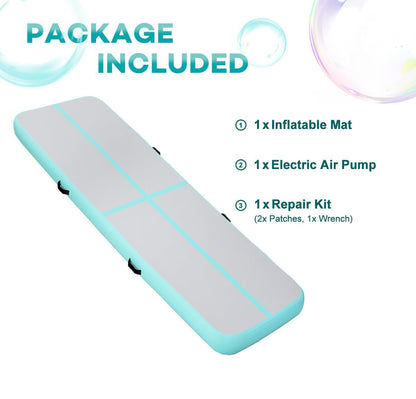 KIKILIVE Aufblasbare Gymnastik Air Track Matte 3M x 10CM