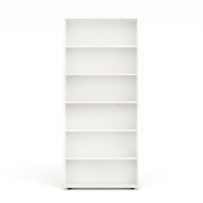 KOMTO Lumo Standregal – 80cm breit, weiss, 6 Ebenen