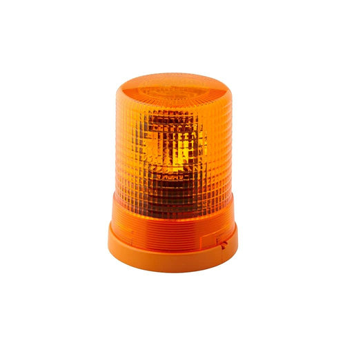 HELLA KL 700 Halogen-Rundumleuchte 2RL 004 958-101, gelbe zylindrische Kennleuchte zur optischen Warnung an 12V-Fahrzeugen.