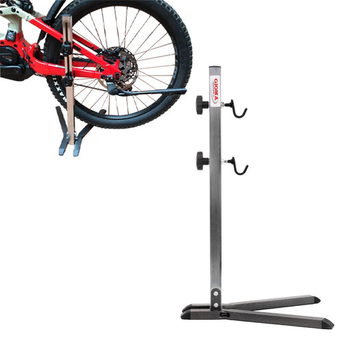 Gioma Bikestand Stilo GC 215-00 Fahrrad-Hinterbauständer in Chrom und gehämmertem Grau