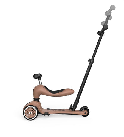 Scoot & Ride Highwaykick 1 Push and Go 2in1 Kinderroller Mocha
