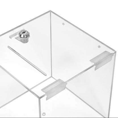 Zeigis Losbox Acrylglas transparent abschliessbar 200x200x200 mm