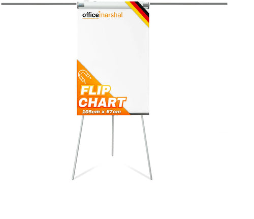 Office Marshal Flipchart Dreibein Board - magnetisch 68x105cm