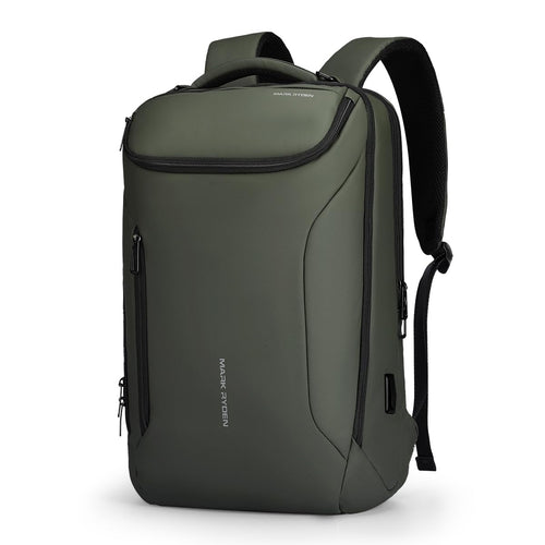 MARK RYDEN Laptop Rucksack 17.3 Zoll, wasserabweisend, USB-Anschluss – mit Tragegriff und Laptopfach