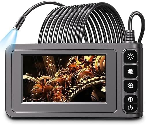 SKYBASIC Industrie-Endoskop DT-20M Inspektionskamera mit 20m Kabel und 4.3" Bildschirm, zur visuellen Prüfung schwer zugänglicher Bereiche.
