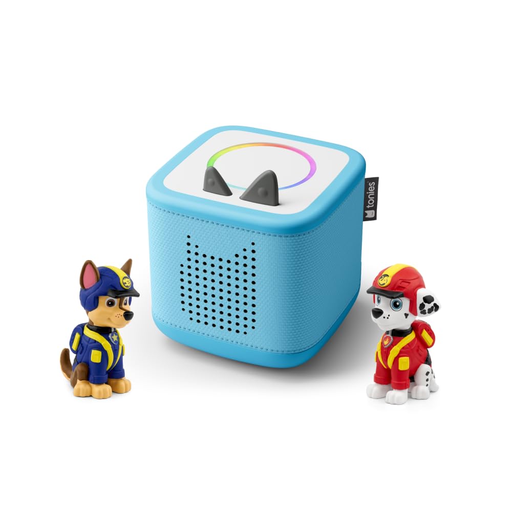 tonies Toniebox 2 Bundle Paw Patrol Chase + Marshall, Himmelblau – Audioplayer mit zwei Tonies