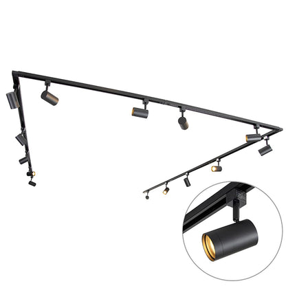 QAZQA Modernes 1-Phasen-Schienensystem Komplettset mit 14 Spots