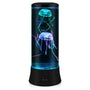 POYO Quallenlampe LED Lavalampe mit Farbwechsel, 38 cm, transparente fluoreszierende Quallen, farbwechselnde LEDs