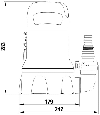 Gardena Klarwasser-Tauchpumpe 9000 Flachabsaugung - 09030-20