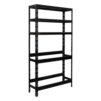 PROREGAL Getränkekistenregal Bodensee - 6 Kisten 3 Ablagen Schwarz